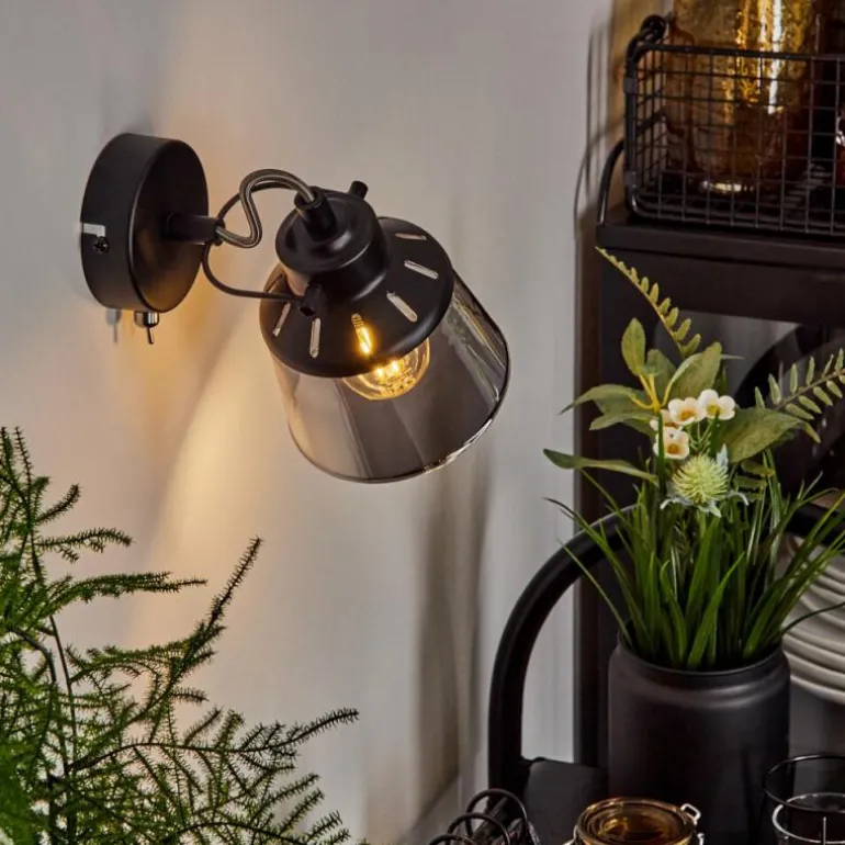 Applique murale Safari Noir, 1 lumière