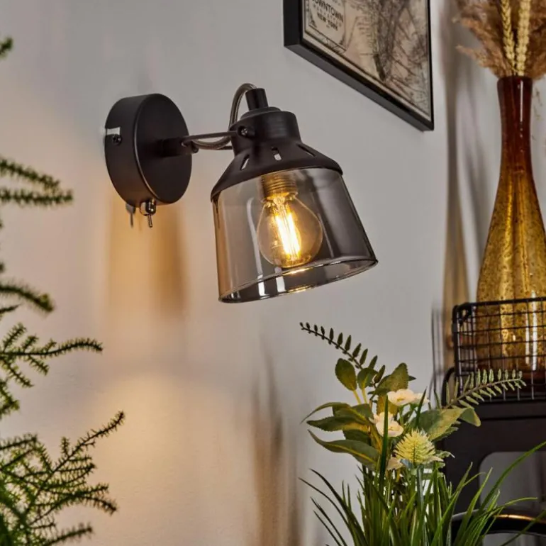 Applique murale Safari Noir, 1 lumière