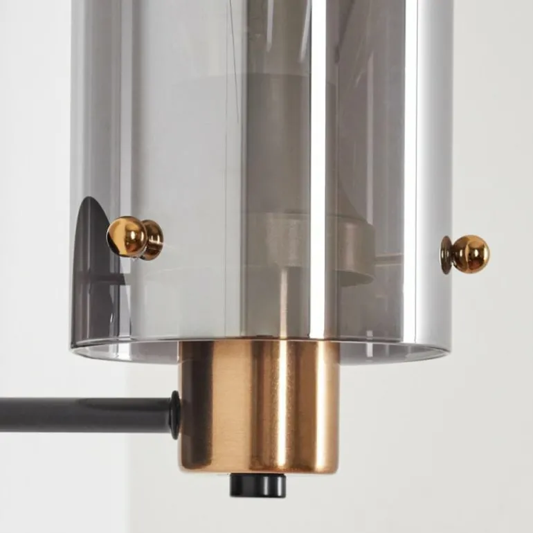 Applique murale Vaurois Laiton, Noir, 1 lumière