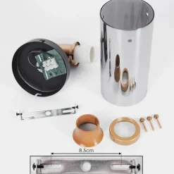 Applique murale Vaurois Laiton, Noir, 1 lumière