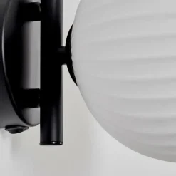 Applique murale - Verre 12 cm Chehalis Blanc, 1 lumière