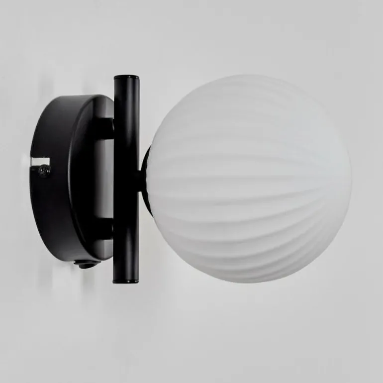 Applique murale - Verre 12 cm Chehalis Blanc, 1 lumière