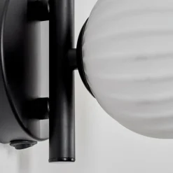 Applique murale - Verre 10 cm Chehalis Blanc, 1 lumière