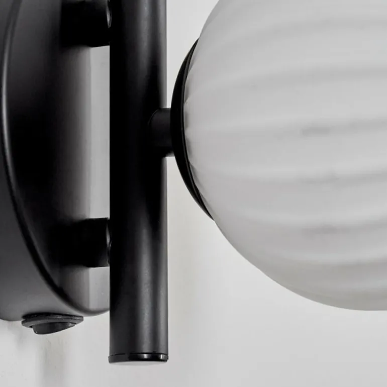 Applique murale - Verre 10 cm Chehalis Blanc, 1 lumière