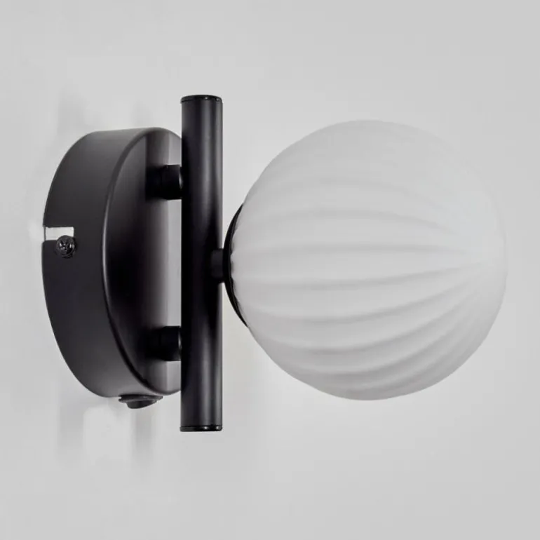 Applique murale - Verre 10 cm Chehalis Blanc, 1 lumière