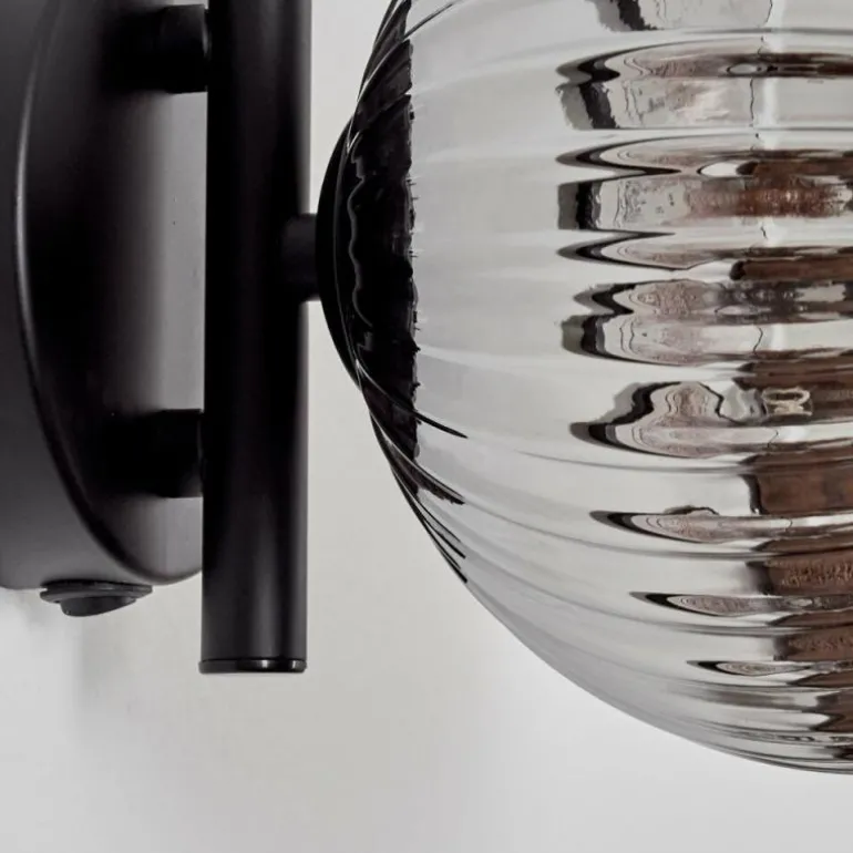 Applique murale - Verre 15 cm Chehalis Fumé, 1 lumière