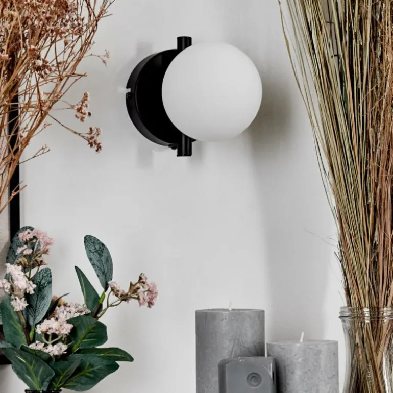 Applique murale - Verre 10 cm Chehalis Blanc, 1 lumière