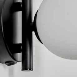 Applique murale - Verre 10 cm Chehalis Blanc, 1 lumière