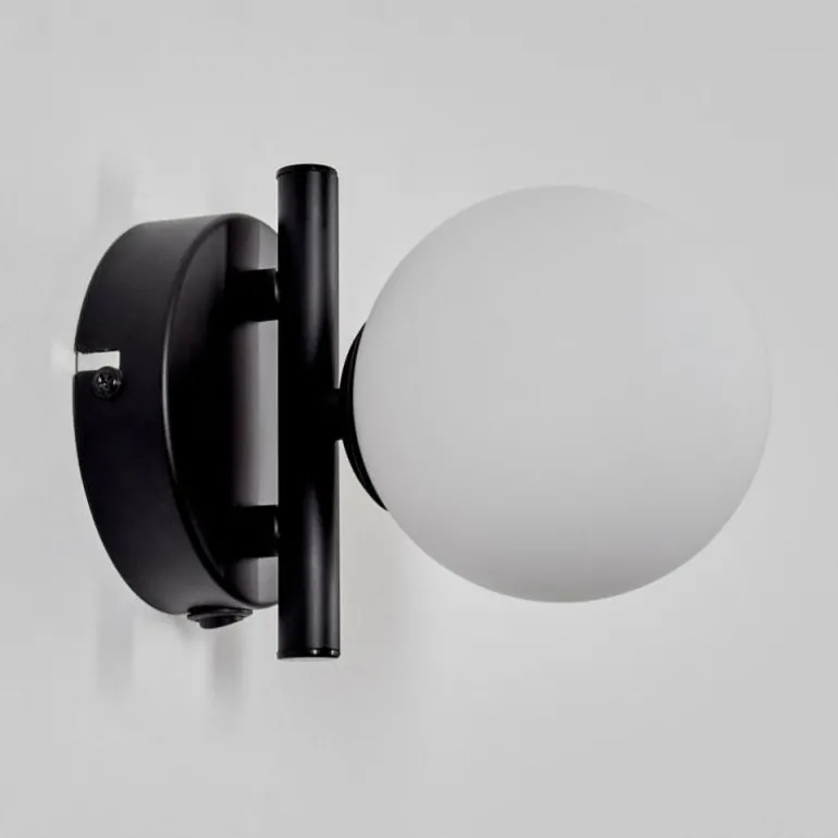 Applique murale - Verre 10 cm Chehalis Blanc, 1 lumière