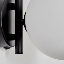 Applique murale - Verre 15 cm Chehalis Blanc, 1 lumière