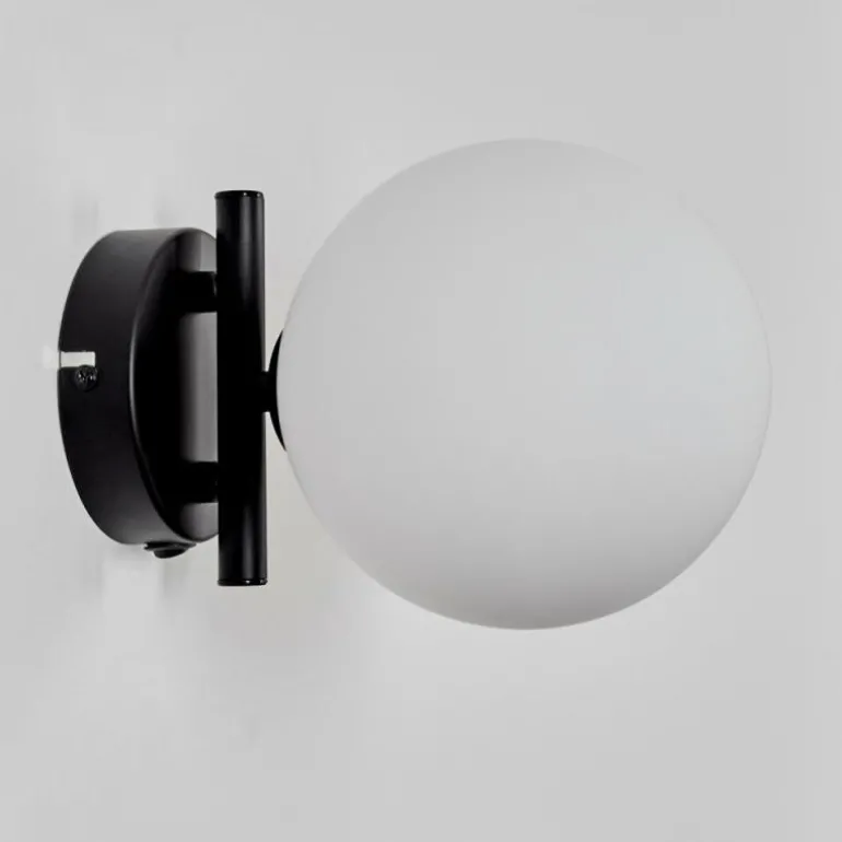 Applique murale - Verre 15 cm Chehalis Blanc, 1 lumière