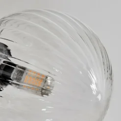 Applique murale - Verre 12 cm Chehalis Clair, 1 lumière