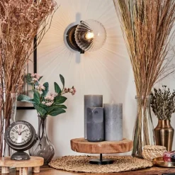 Applique murale - Verre 12 cm Chehalis Clair, 1 lumière