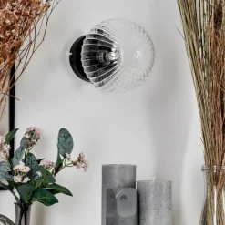 Applique murale - Verre 15 cm Chehalis Clair, 1 lumière