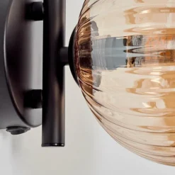 Applique murale - Verre 15 cm Chehalis Ambre, 1 lumière