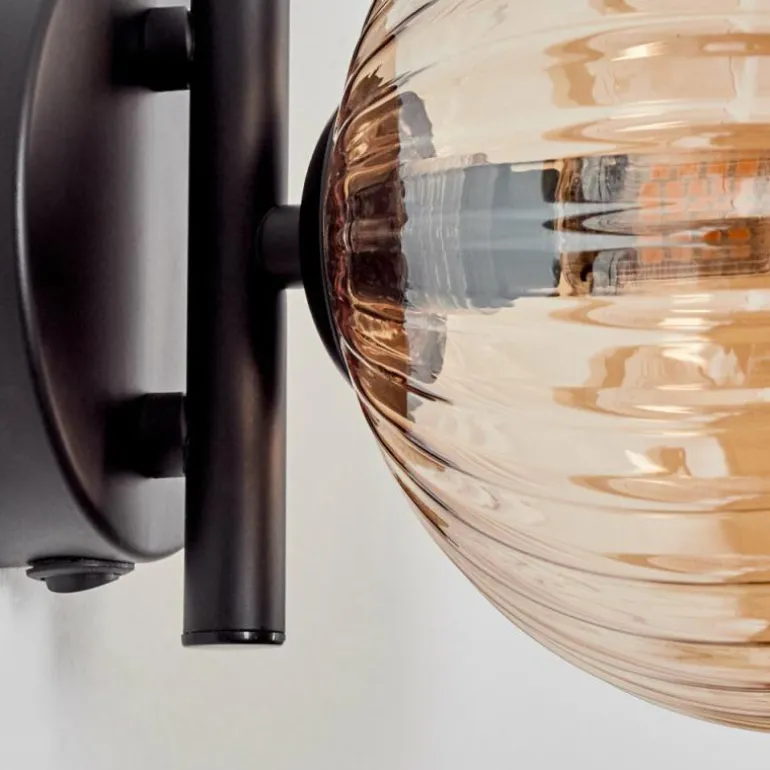 Applique murale - Verre 15 cm Chehalis Ambre, 1 lumière