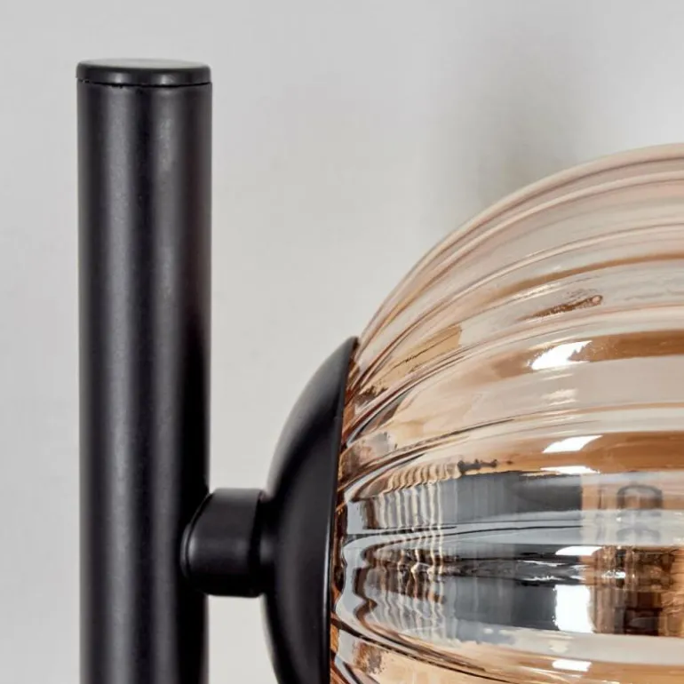 Applique murale - Verre 10 cm Chehalis Ambre, 3 lumières