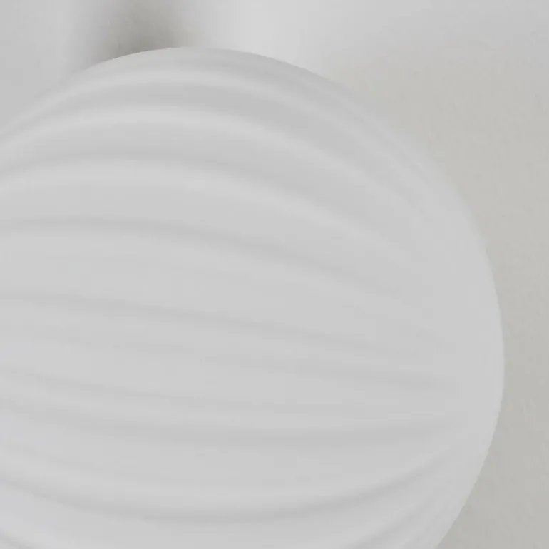 Applique murale - Verre 10 cm Chehalis Blanc, 3 lumières