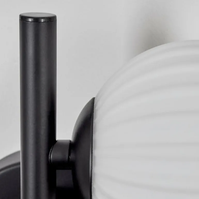 Applique murale - Verre 10 cm Chehalis Blanc, 2 lumières