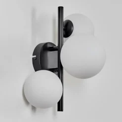 Applique murale - Verre 10 cm, 12 cm Chehalis Blanc, 3 lumières