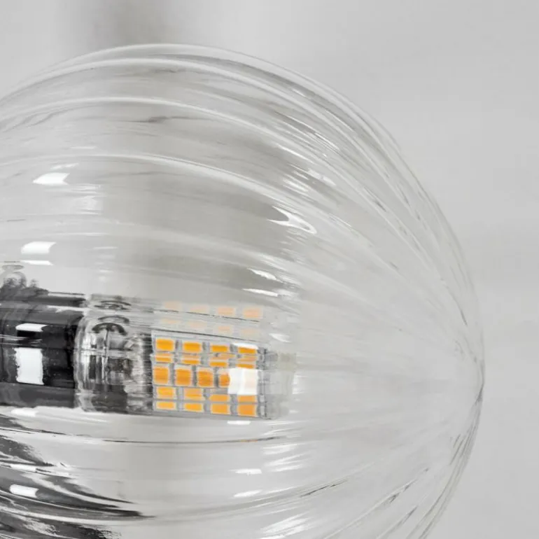 Applique murale - Verre 10 cm Chehalis Clair, 3 lumières