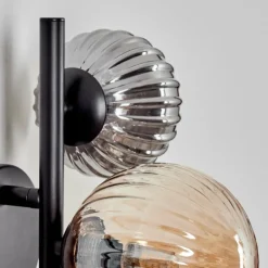 Applique murale - Verre 10 cm, 12 cm Chehalis Ambre, Clair, Fumé, 3 lumières