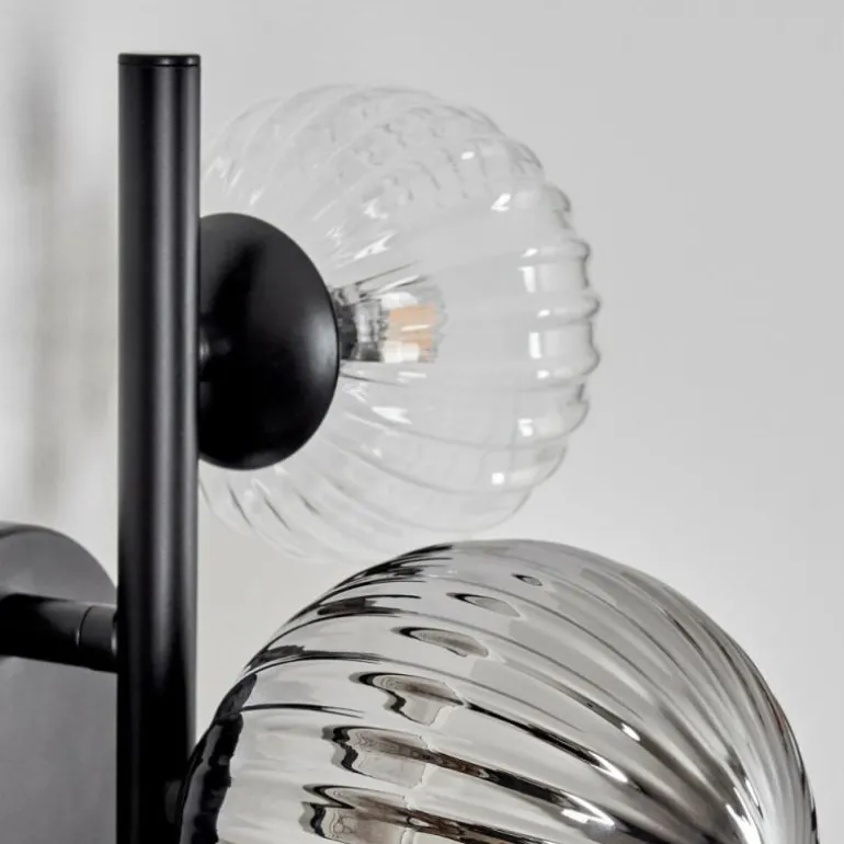 Applique murale - Verre 10 cm, 12 cm Chehalis Ambre, Clair, Fumé, 3 lumières