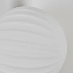 Applique murale - Verre 10 cm, 12 cm Chehalis Blanc, 3 lumières