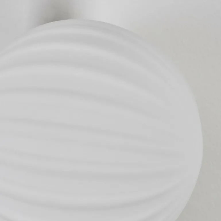 Applique murale - Verre 10 cm, 12 cm Chehalis Blanc, 3 lumières