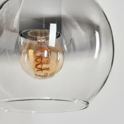 Applique murale - Verre 15 cm Koyoto Écru, Noir, 1 lumière