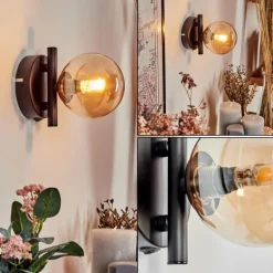 Applique murale - Verre Chehalis Ambre, 1 lumière