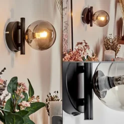 Applique murale - Verre Chehalis Fumé, 1 lumière