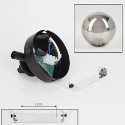 Applique murale - Verre Chehalis Fumé, 1 lumière