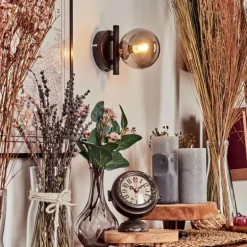 Applique murale - Verre Chehalis Fumé, 1 lumière