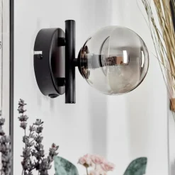 Applique murale - Verre Chehalis Fumé, 1 lumière