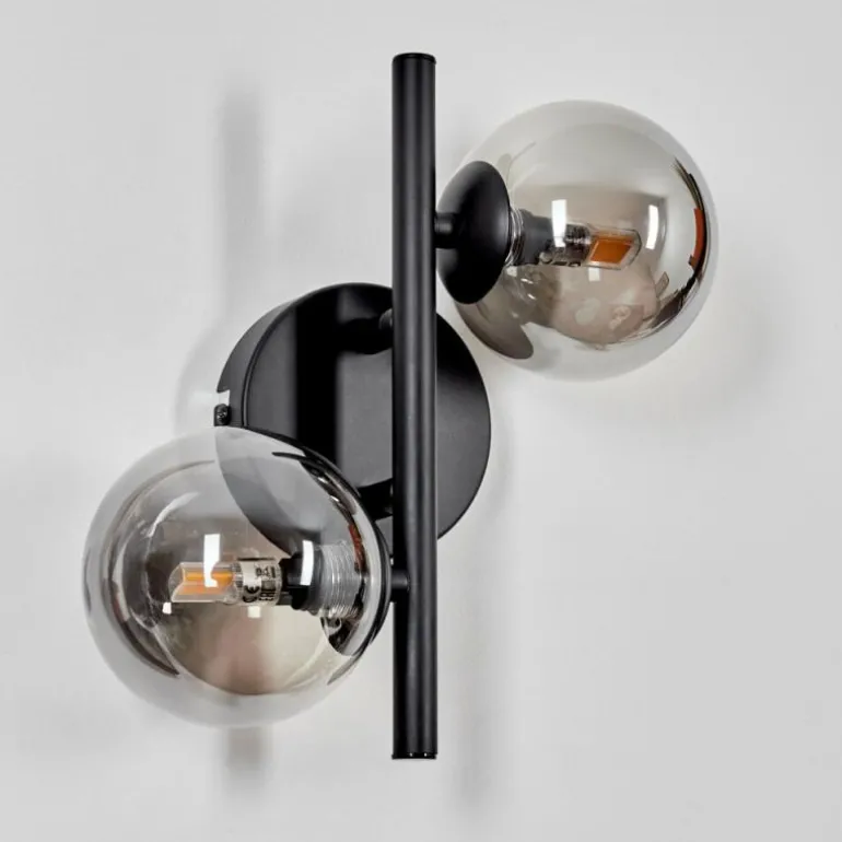 Applique murale - Verre Chehalis Fumé, 2 lumières