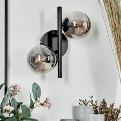 Applique murale - Verre Chehalis Fumé, 2 lumières