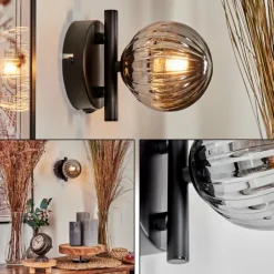 Applique murale - Verre Chehalis Fumé, 1 lumière