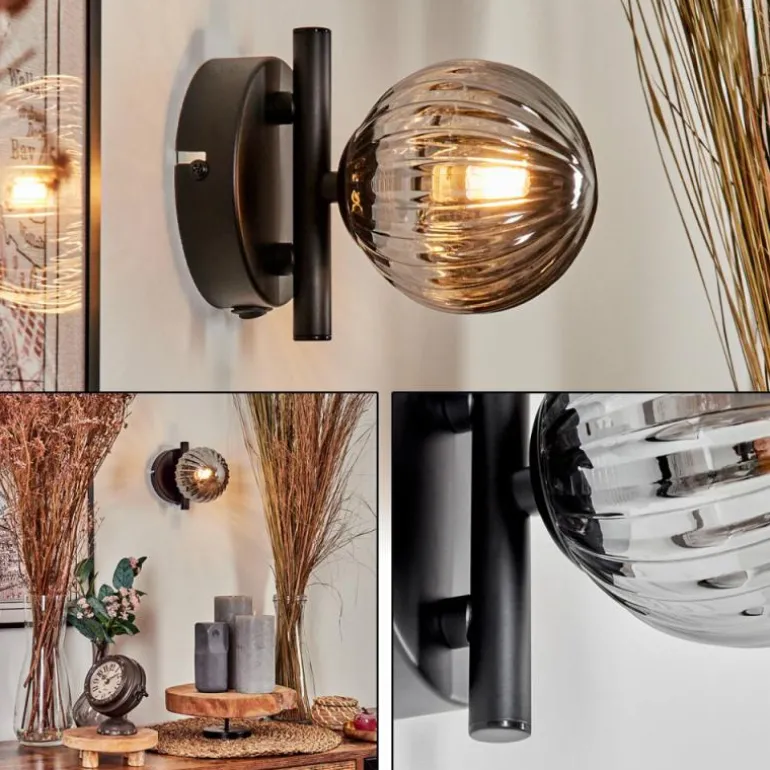 Applique murale - Verre Chehalis Fumé, 1 lumière