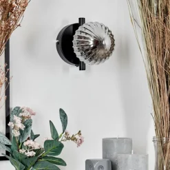 Applique murale - Verre Chehalis Fumé, 1 lumière