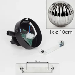 Applique murale - Verre Chehalis Fumé, 1 lumière