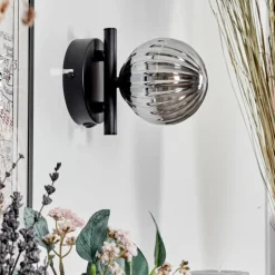 Applique murale - Verre Chehalis Fumé, 1 lumière