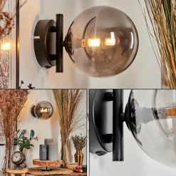 Applique murale - Verre Chehalis Fumé, 1 lumière