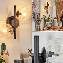 Applique murale - Verre Chehalis Clair, 2 lumières