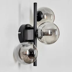 Applique murale - Verre Chehalis Fumé, 3 lumières