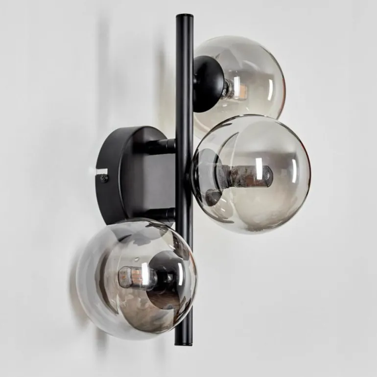 Applique murale - Verre Chehalis Fumé, 3 lumières