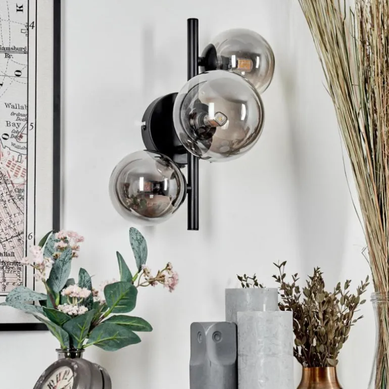 Applique murale - Verre Chehalis Fumé, 3 lumières