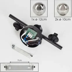 Applique murale - Verre Chehalis Fumé, 3 lumières