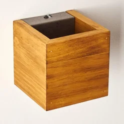 Applique murale Adak LED Bois foncé, 1 lumière