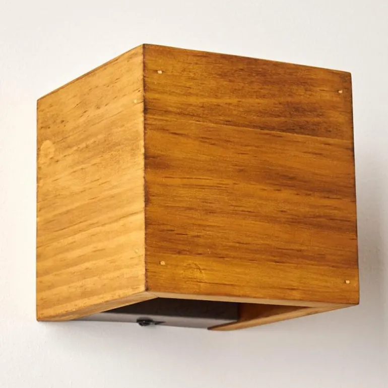 Applique murale Adak LED Bois foncé, 1 lumière